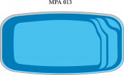 Piscina de Fibra - Atlntica Modelo 1 - 4,88 x 2,63 x 1,30