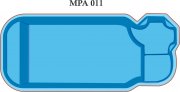 Piscina de Fibra - Condor - 6,04 x 2,54 x 1,40 - rea Infantil 1,10 x 0,50